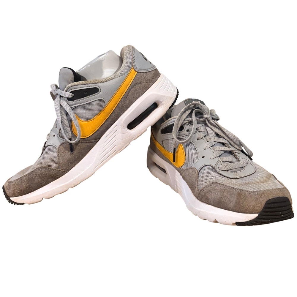 Nike Air Max SC Gray Yellow Sneakers Men's Size 10 Shoes CW4555-011